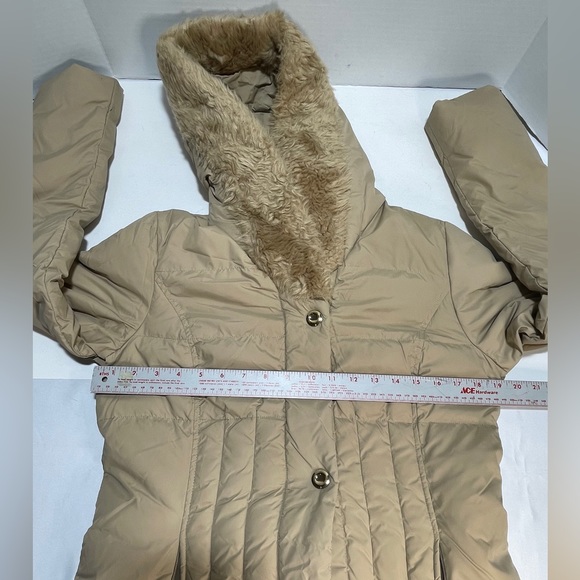 Larry Levine Down-Filled Coat with Faux Fur-Trimmed Hood - Picture 13 of 14